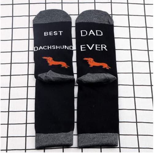 Dachshund gift dad socks