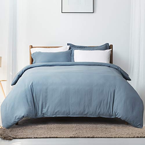 light blue Bedsure microfiber dog proof bedding