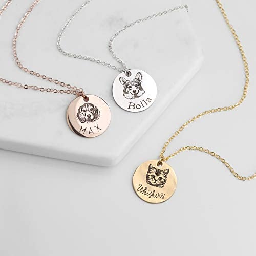 personalized pendant Valentine's Day gift for dog lovers