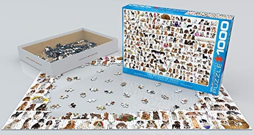 World of Dogs 1000 Piece Puzzle Valentine's Day gift for dog lovers