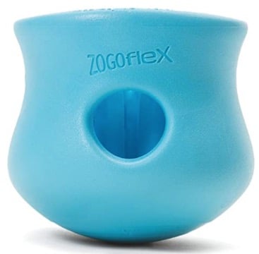 Product image of the West Paw Zogoflex Toppl Interactive Toy, good for dog's mental stimulation