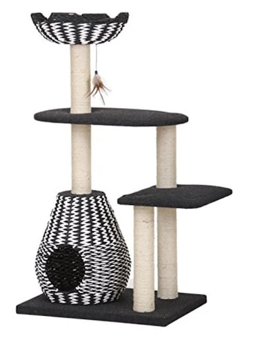 tension pole cat tree