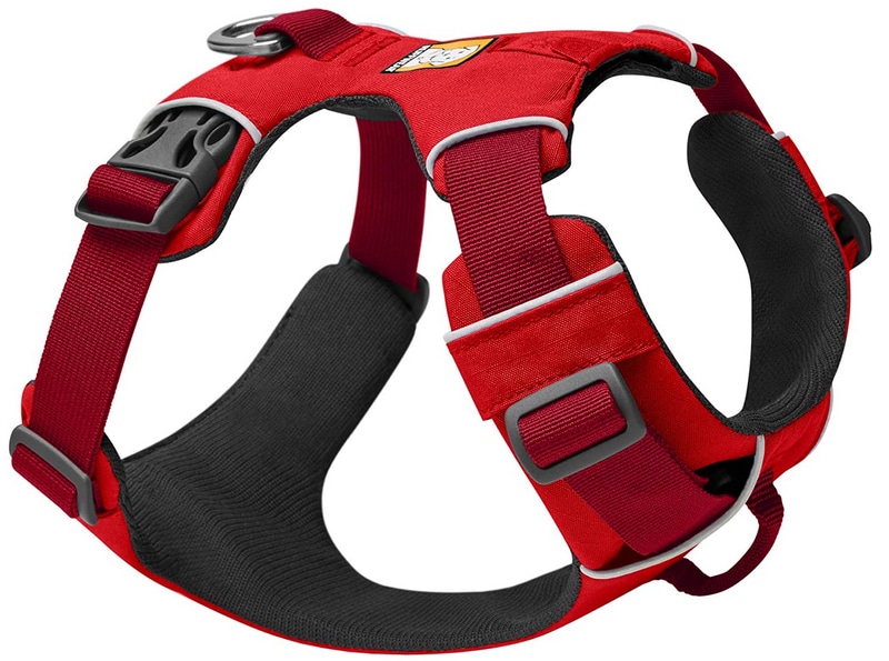 product image of a red and black Ruffwear Front Range Dog Harness