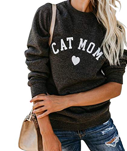 long-sleeve "Cat Mom" sweatshirt