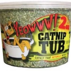 tub of Yeowww! catnip