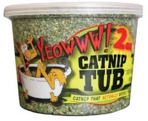 tub of Yeowww! catnip