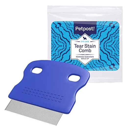 Petpost Tear Stain Remover Comb for Dogs, Fine Comb