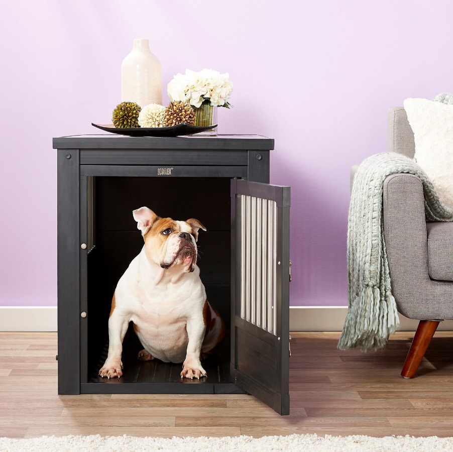 Side table for dog cage