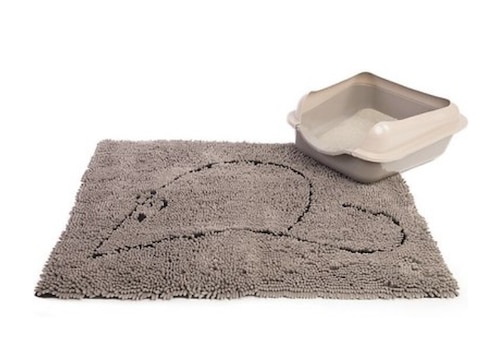 fabric litter mat with mouse image