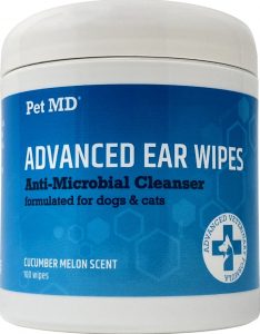 Pet MD Advanced Dog and Cat Ear Cleaner Wipes