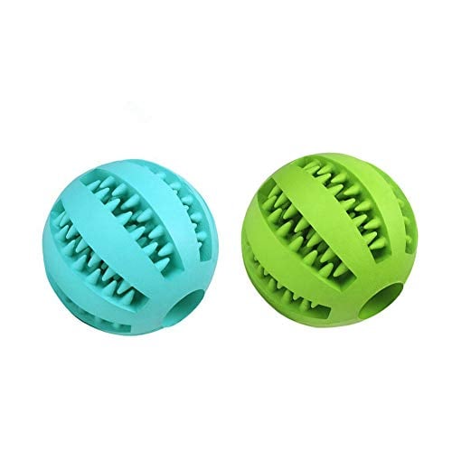 Bojafa rubber balls with teeth for dog dental care