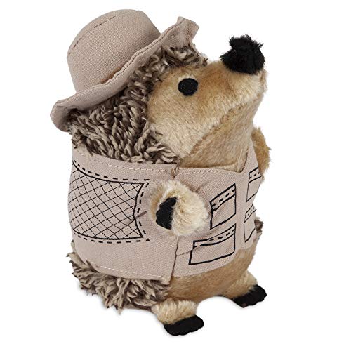 plush hedgehog dressed as fisherman