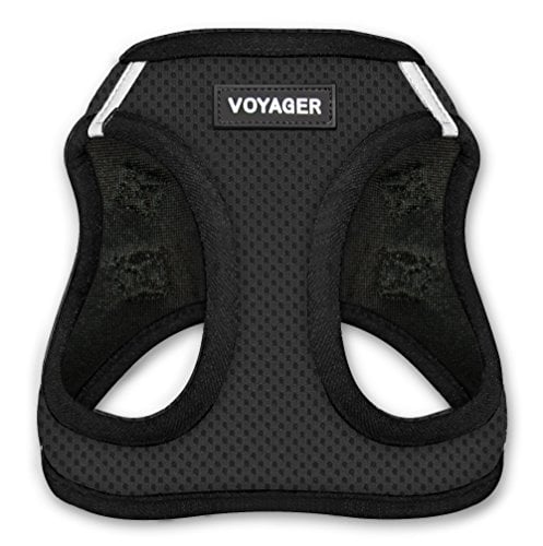 Black All-Weather Voyager vest harness for dogs