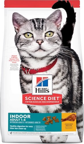 Bag of Hill's Science Diet dry food for adult cats