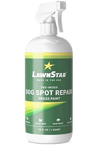 Spray bottle of lawn star for fixing dog lawn spots