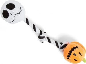 Best Friends by Sheri Disney Nightmare Before Christmas Pumpkin King Squeaky Rope Dog Toy 