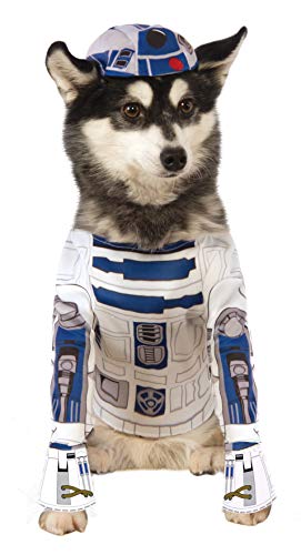 dog wearing Star Wars R2-D2 Pet Costume