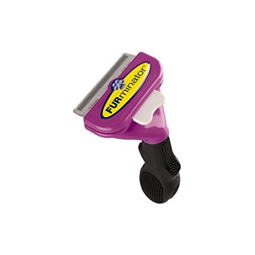 Purple Furminator grooming tool