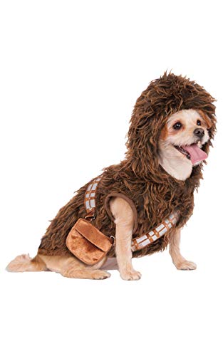 small dog in Chewbacca costume