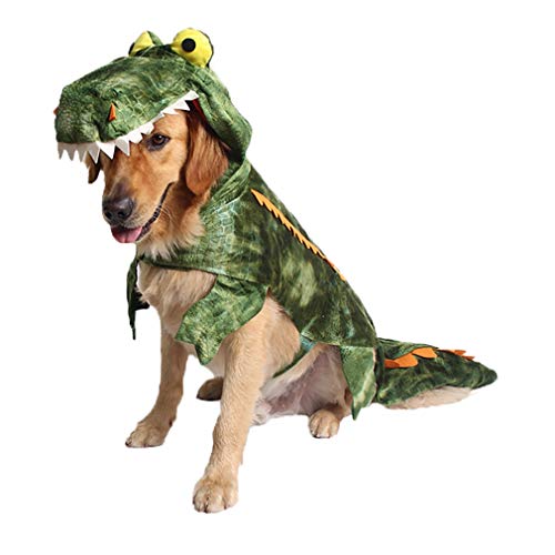 dog in alligator costume