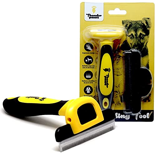 Thunderpaws Professional De-Shedding Tool and Grooming Brush