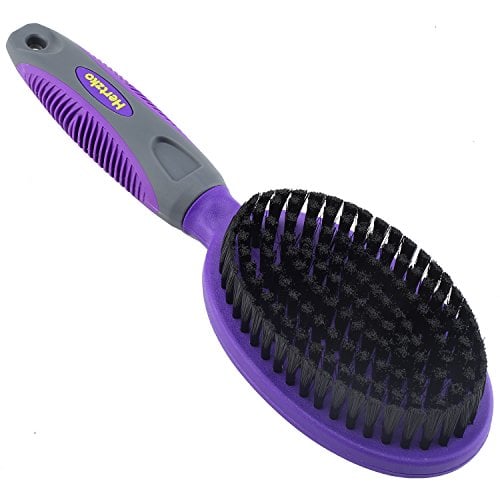 Purple soft-bristle brush from Hertzko