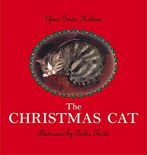 Book featuring sleeping cat: "The Christmas Cat"