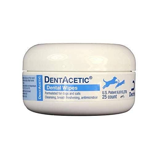 DentAcetic dental wipes for dogs and cats