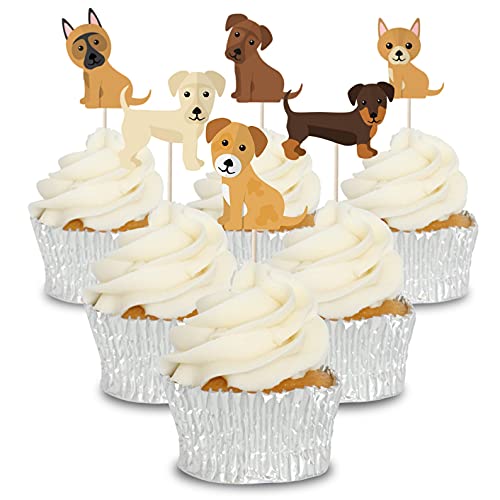 variety dog cupcake toppers dog owner gift