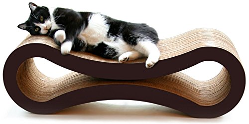 Cat laying on cat scratcher from PetFusion