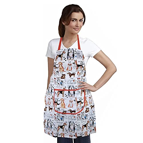 Dog print apron gift for dog owners