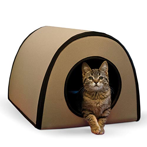 Waterproof outdoor heated cat house