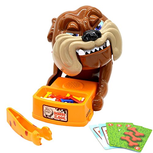 Plastic Bulldog game with cards and dispenser