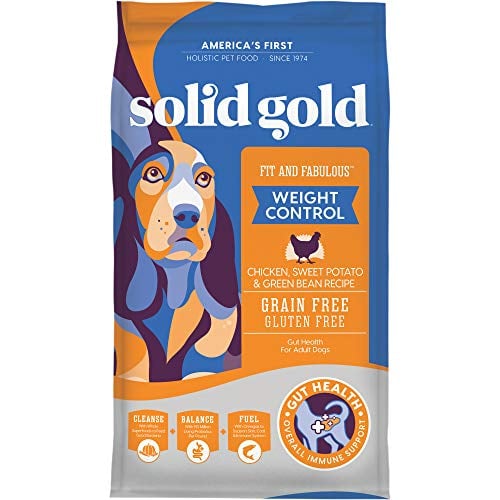 bag of Solid Gold weight control dog food