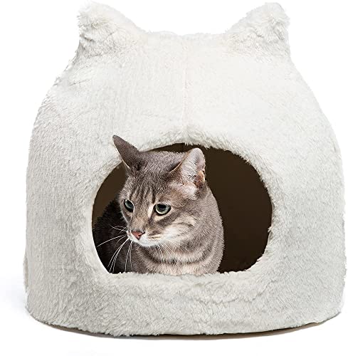 Best Friends by Sheri Meow Hut Covered Cat & Dog Bed