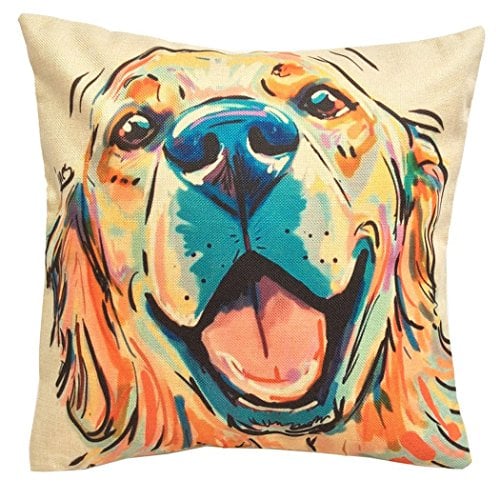 Golden Retriever throw pillow