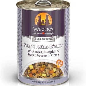 weruva steak frites canned dog food