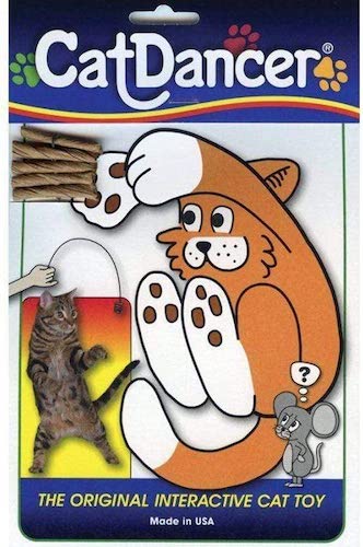 Packaged image of string cat toy. 