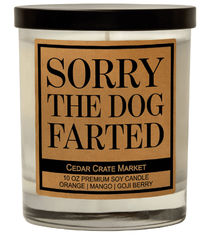 Sorry the Dog Farted Candle