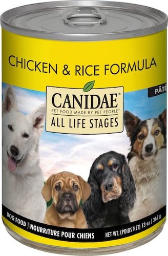 Canidae yellow dog food can