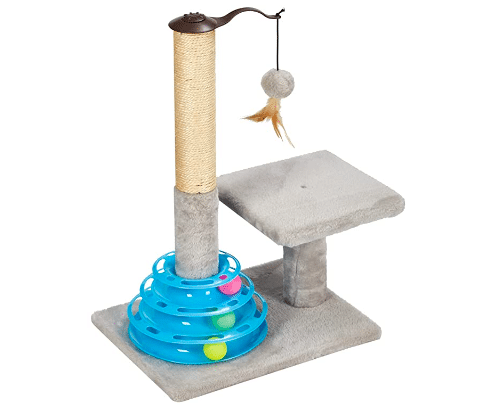 Cat Scratching Post and Track Toy