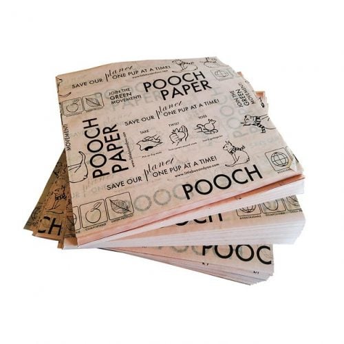 stack of Pooch Paper, dog product from "Shark Tank"