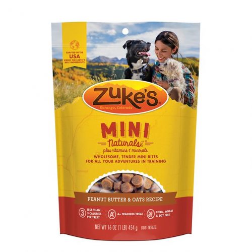 Zuke's Mini Naturals Peanut Butter & Oats Recipe Training Dog Treats