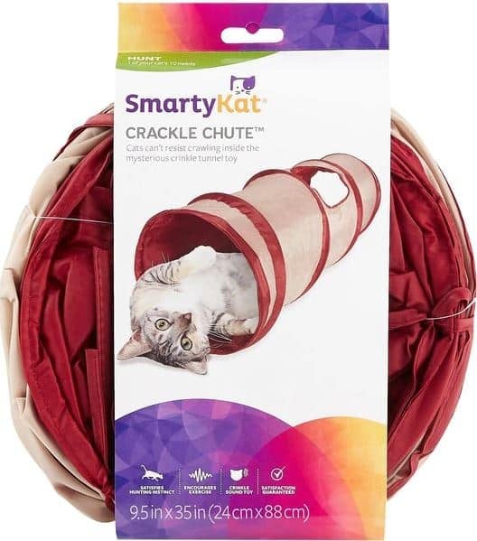 SmartyCat crinkle cat play tunnel