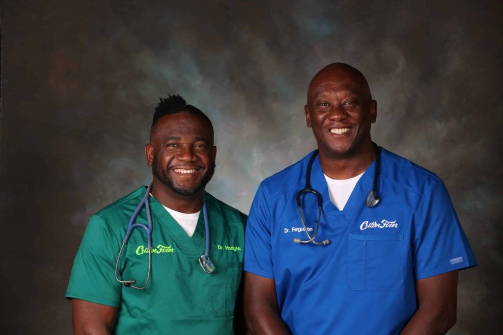 Drs. Vernard L. Hodges and Terrence Ferguson of Nat Geo Wild’s “Critter Fixers”