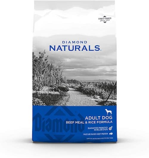 Diamond Naturals adult dog beef meal and rice formula