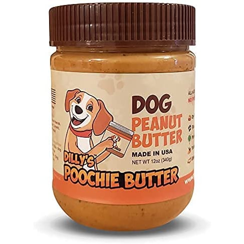 jar of Dilly's dog peanut butter
