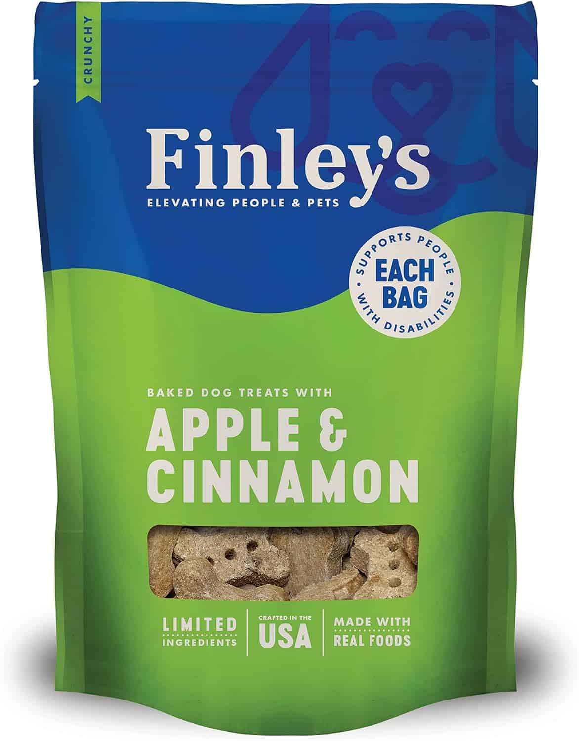 crunchy dog treats with apple and cinnamon