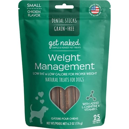 Get Naked small dog treats in chicken flavor for weight management