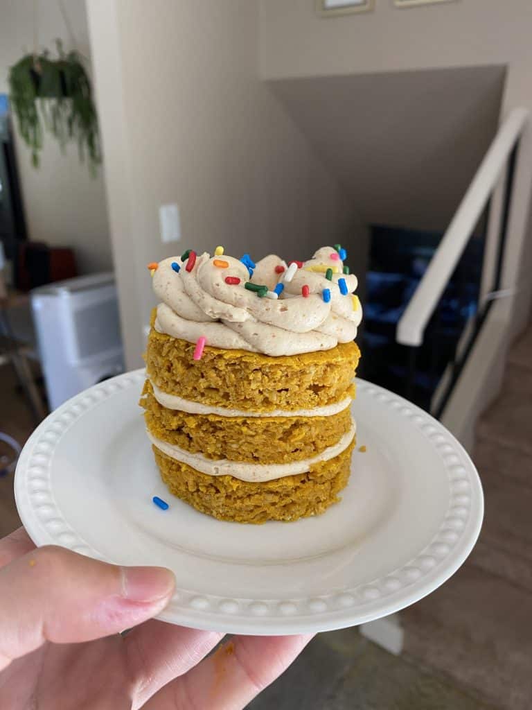 layered smash cake for dogs
